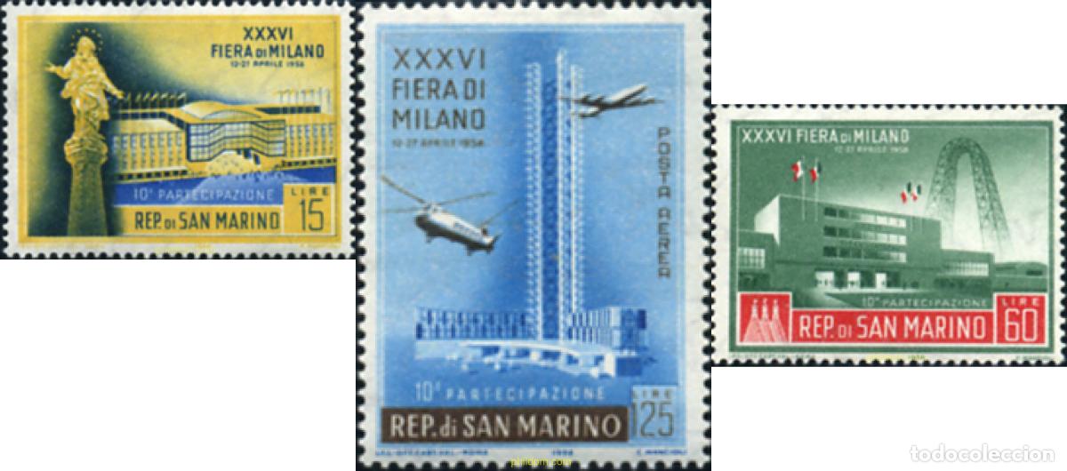 Sellos: 140702 MNH SAN MARINO 1958 FERIA DE MILAN