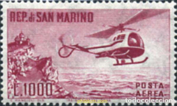 Sellos: 140753 MNH SAN MARINO 1961 HELICOPTERO BELL 47J
