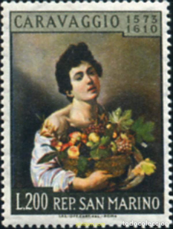 Sellos: 140749 MNH SAN MARINO 1960 350 ANIVERSARIO DE LA MUERTE DE MICHELANGELO MERISI