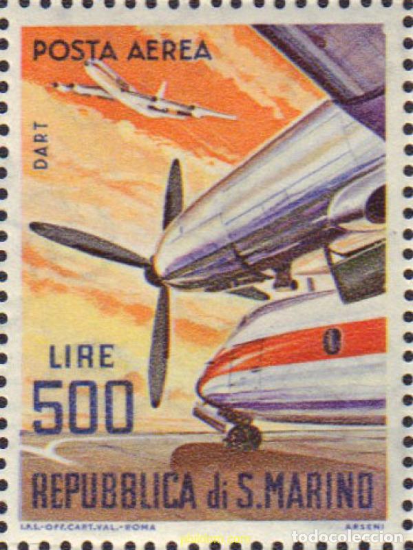 Sellos: 140790 MNH SAN MARINO 1965 AVIONES MODERNOS