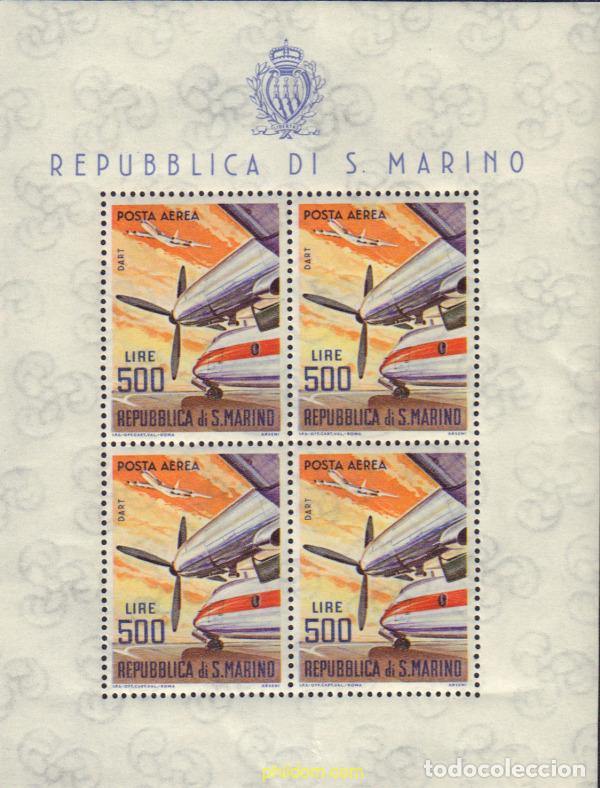 Sellos: 176880 MNH SAN MARINO 1965 AVIONES MODERNOS