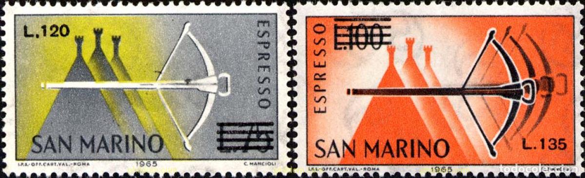 Sellos: 140793 MNH SAN MARINO 1965 ARMA ANTIGUA