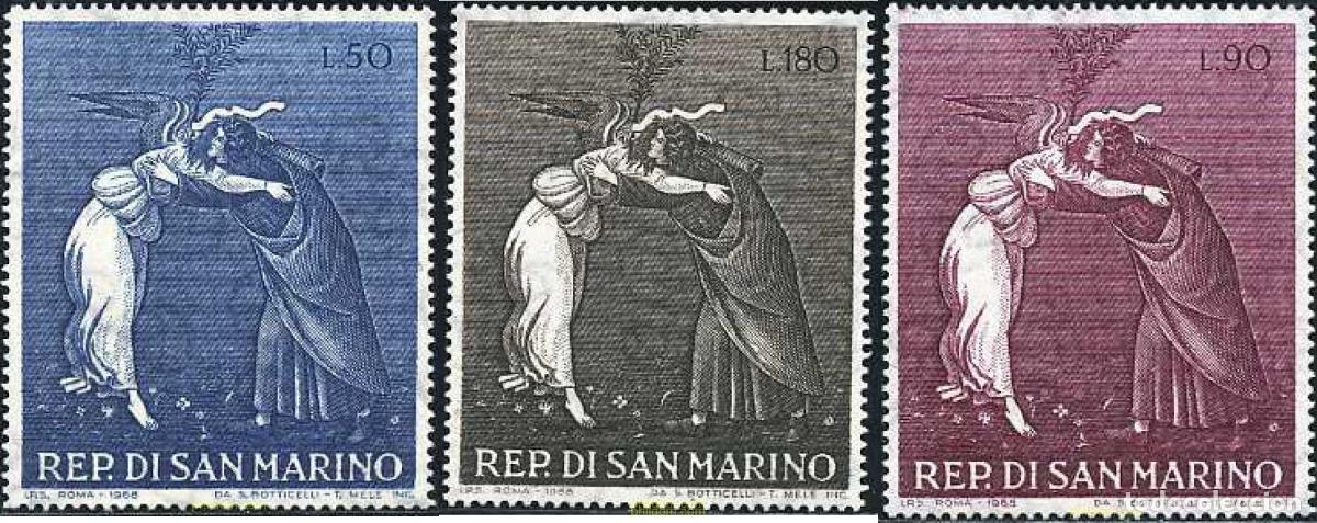 Sellos: 140826 MNH SAN MARINO 1968 NAVIDAD
