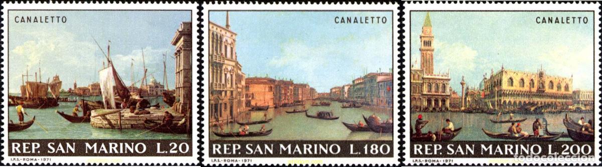 Sellos: 140888 MNH SAN MARINO 1971 PINTURAS DE CANALETTO