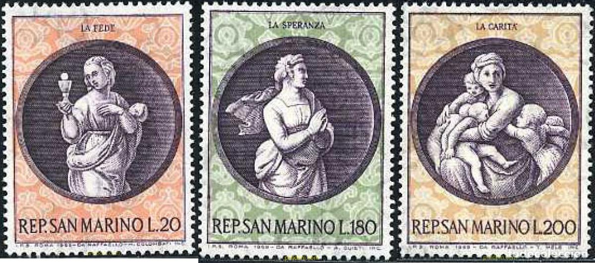 Sellos: 140862 MNH SAN MARINO 1969 NAVIDAD