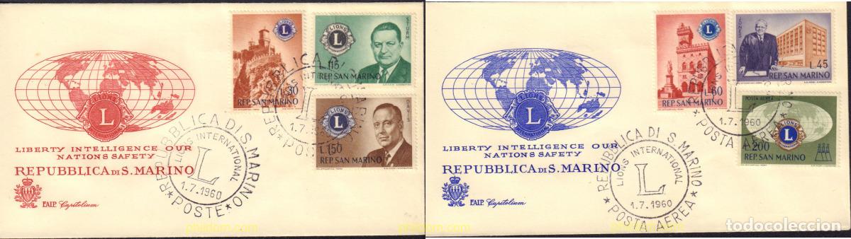 Sellos: 563268 MNH SAN MARINO 1960 FUNDACION DE LA SECCION SAN MARINENSE DE LIONS INTERNACIONAL
