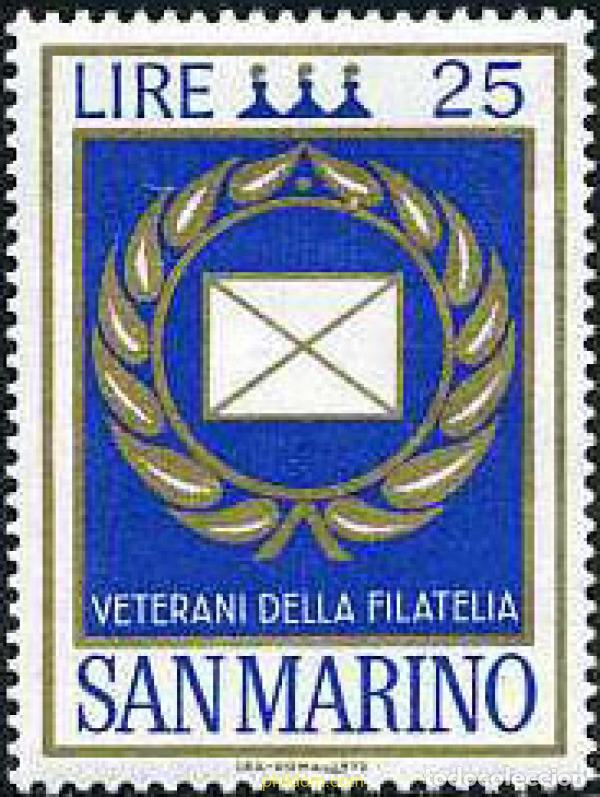 Francobolli: 140924 MNH SAN MARINO 1972 HOMENAJE A LOS VETERANOS DE LA FILATELIA