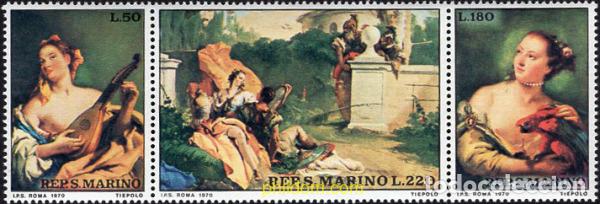 Francobolli: 165982 MNH SAN MARINO 1970 BICENTENARIO DE LA MUERTE DEL PINTOR GIAMBATTISTA TIEPOLO
