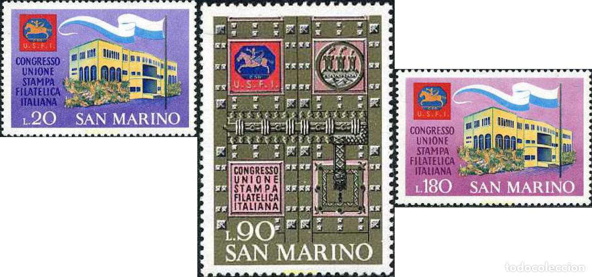 Francobolli: 140896 MNH SAN MARINO 1971 CONGRESO DE LA UNION DE LA POSESION FILATELICA ITALIANA