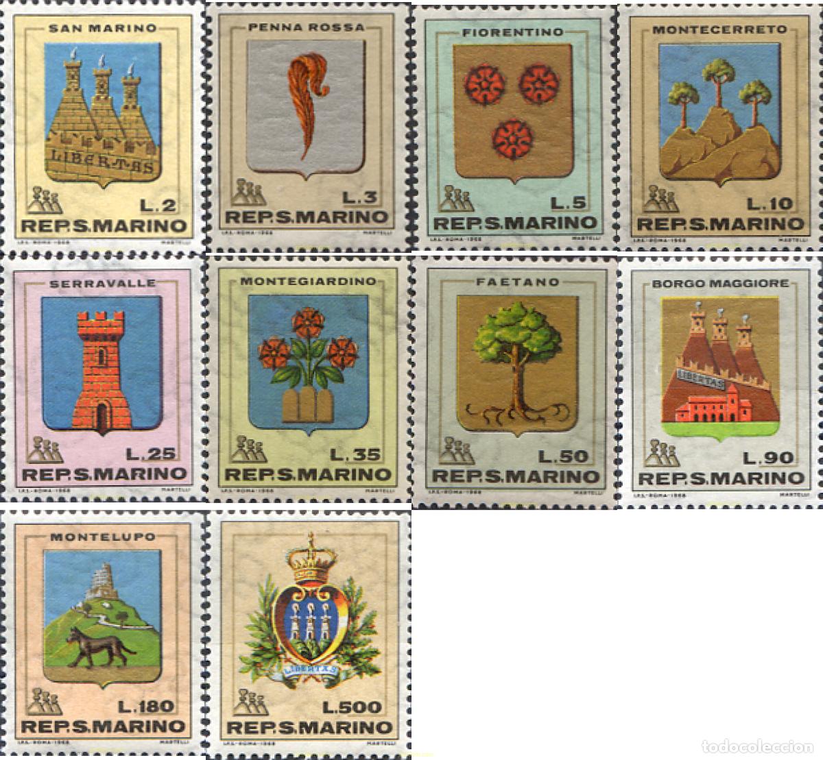 Francobolli: 140820 MNH SAN MARINO 1968 ESCUDOS