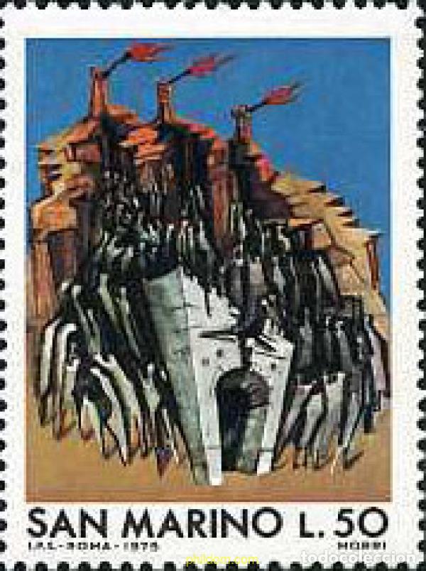 Stamps: 140989 MNH SAN MARINO 1975 30 ANIVERSARIO DE LOS REFUGIADOS DE 1944