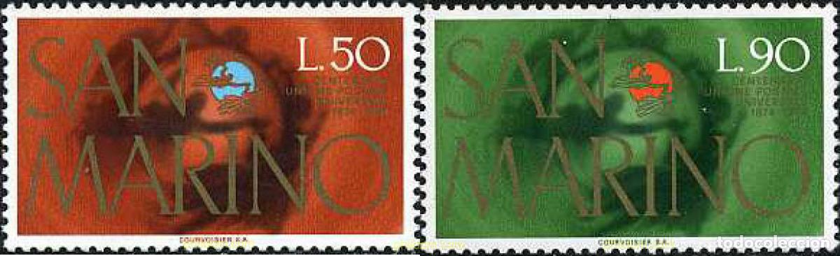 Stamps: 140976 MNH SAN MARINO 1974 CENTENARIO DE LA U.P.U.