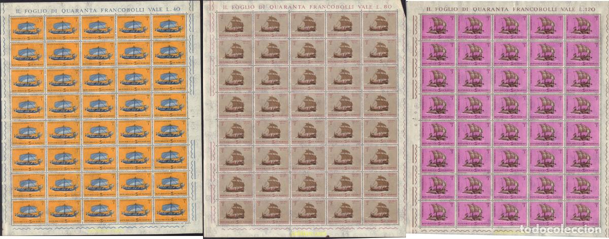 Stamps: 577482 MNH SAN MARINO 1963 HISTORIA DE LA MARINA