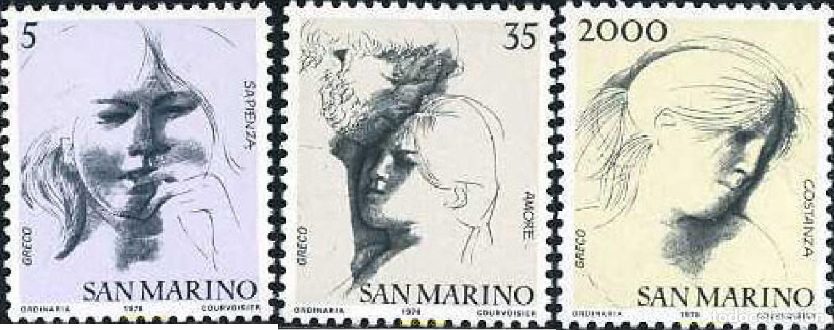 Sellos: 141063 MNH SAN MARINO 1978 LAS VIRTUDES CIVILES