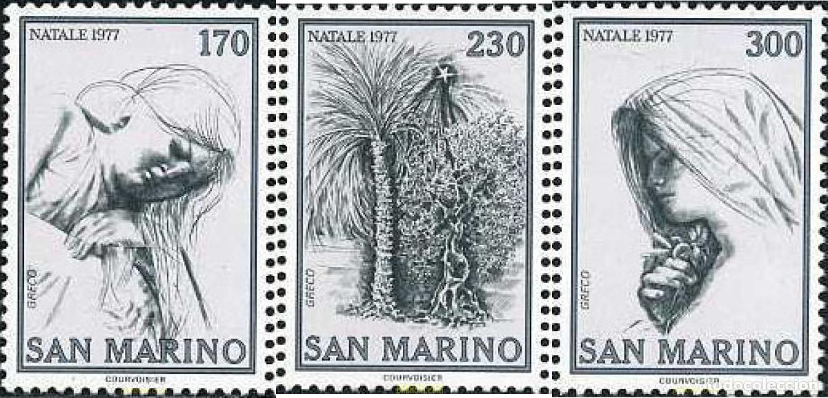 Sellos: 141048 MNH SAN MARINO 1977 NAVIDAD