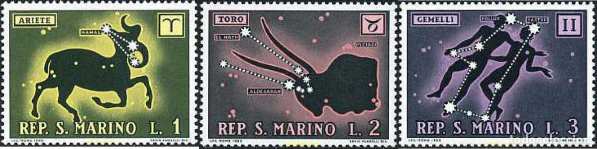 Sellos: 354058 MNH SAN MARINO 1970 SIGNOS DEL ZODIACO