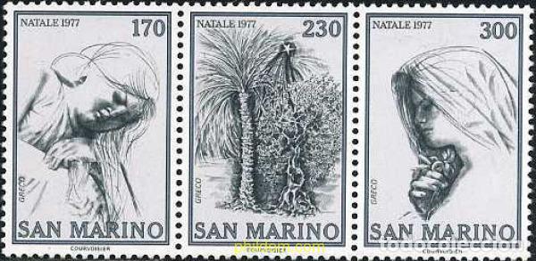 Sellos: 141049 MNH SAN MARINO 1977 NAVIDAD