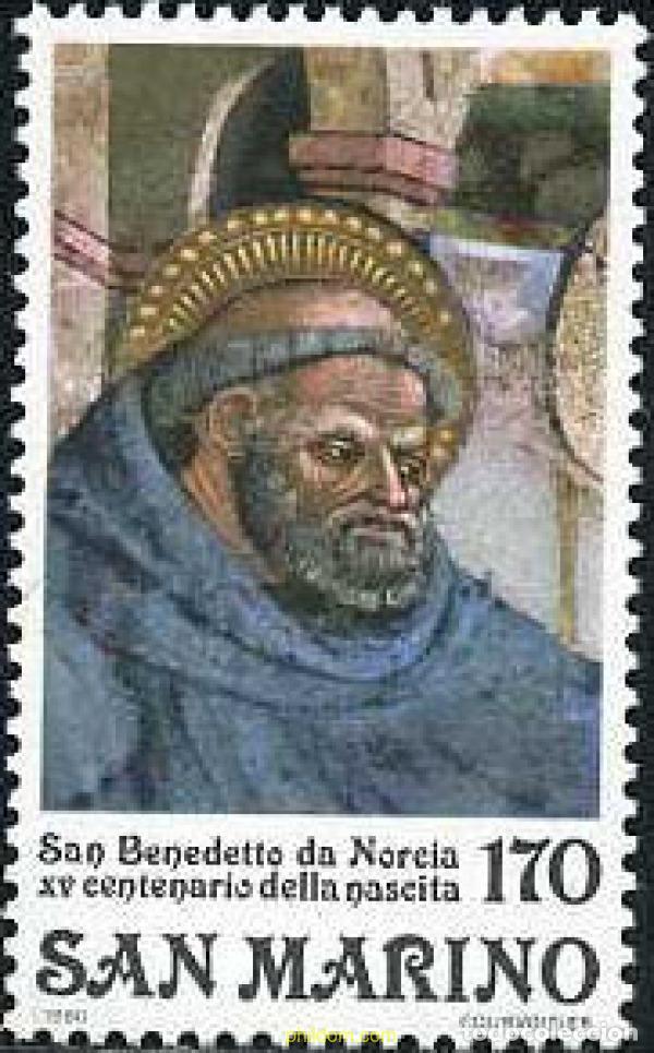 Sellos: 141109 MNH SAN MARINO 1980 15 CENTENARIO DEL NACIMIENTO DE SAN BENITO DE NORCIA