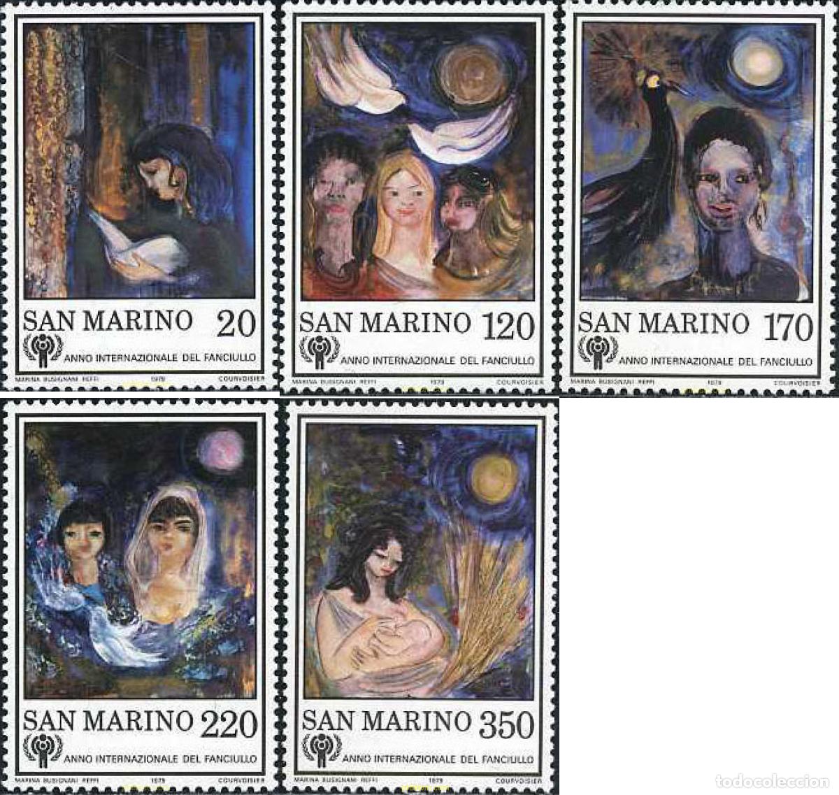 Sellos: 141084 MNH SAN MARINO 1979 A&Ntilde;O INTERNACIONAL DE LA INFANCIA