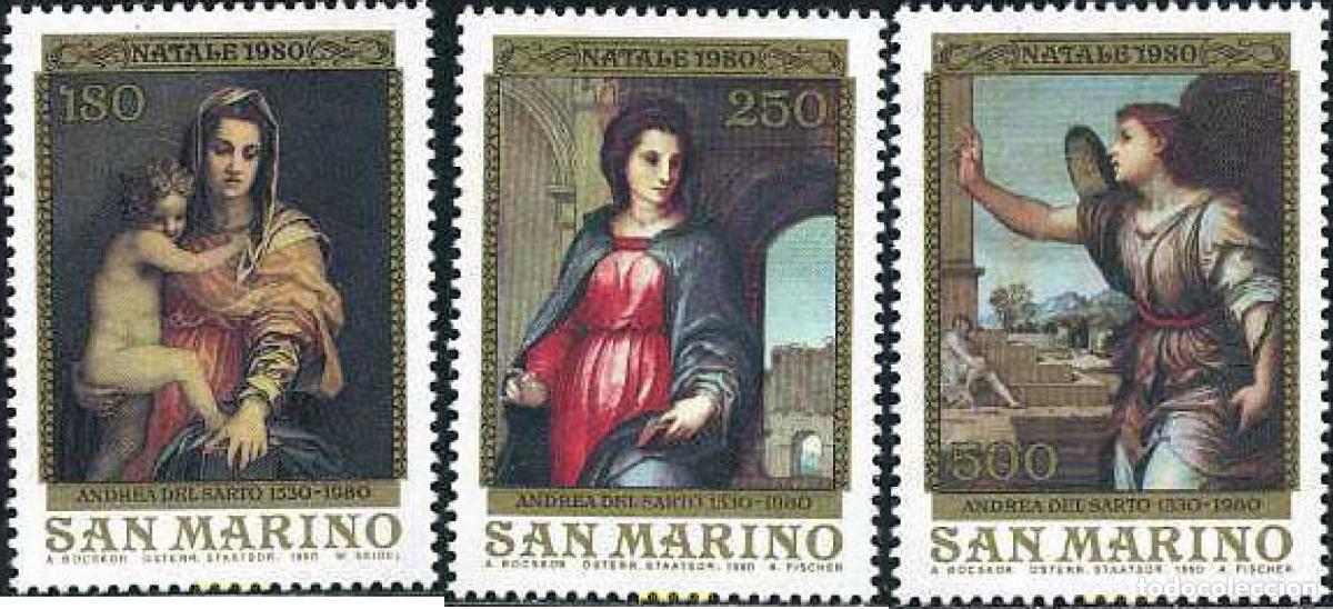 Sellos: 141131 MNH SAN MARINO 1980 NAVIDAD