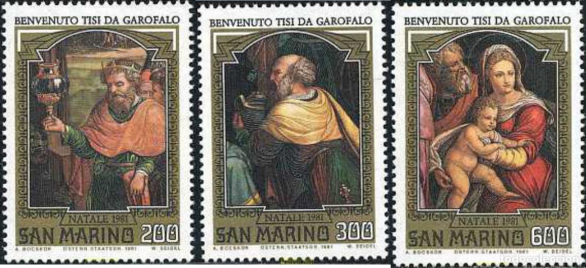 Briefmarken: 141160 MNH SAN MARINO 1981 NAVIDAD