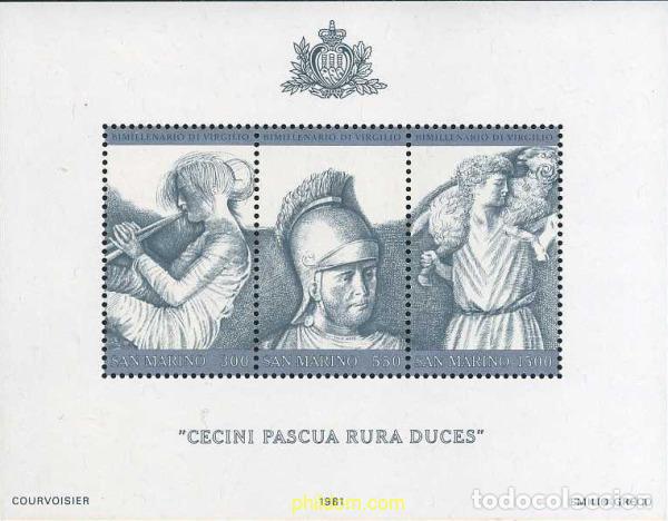 Briefmarken: 141152 MNH SAN MARINO 1981 2000 A&Ntilde;OS DE LA MUERTE DEL POETA VIRGILIO