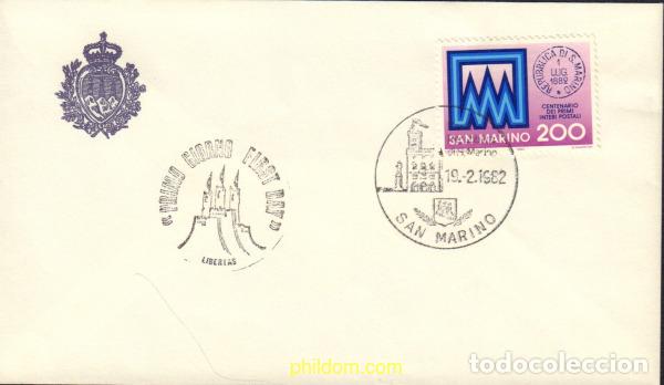 Sellos: 445452 MNH SAN MARINO 1982 CENTENARIO DE LAS PRIMERAS OFICINAS DE CORREOS EN SAN MARINO
