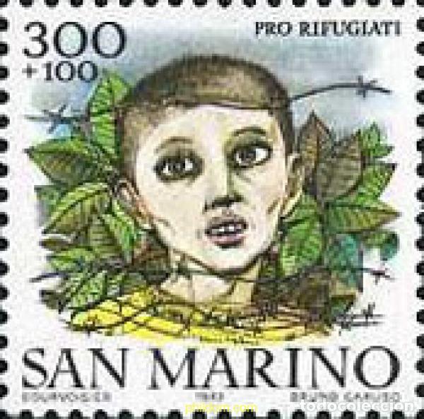 Sellos: 141183 MNH SAN MARINO 1982 EN FAVOR DE LOS REFUGIADOS DE LAS NACIONES UNIDAS