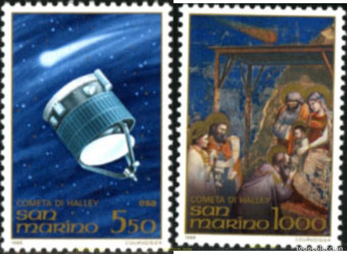 Sellos: 141220 MNH SAN MARINO 1986 PASO DEL COMETA HALLEY