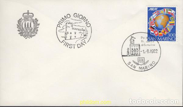 Selos: 445455 MNH SAN MARINO 1982 5 ANIVERSARIO DE LA ASOCIACION INTERNACIONAL DE EDITORES DE CATALOGOS FI