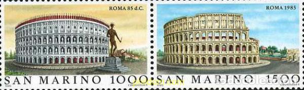 Sellos: 141212 MNH SAN MARINO 1985 LAS GRANDES CIUDADES DEL MUNDO. ROMA
