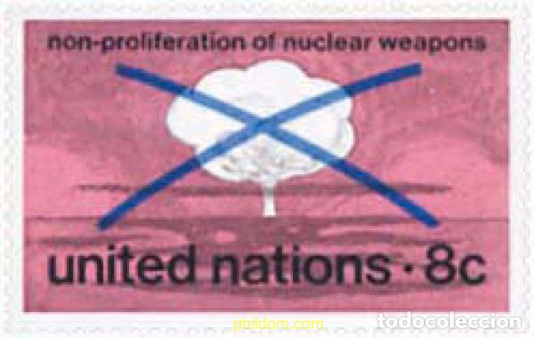 Sellos: 141260 MNH NACIONES UNIDAS. Nueva York 1972 NO PROLIFERACION DE ARMAS NUCLEARES