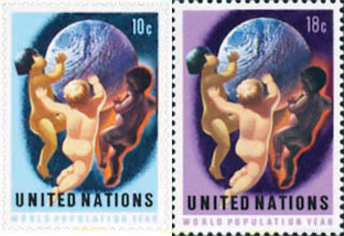 Briefmarken: 141276 MNH NACIONES UNIDAS. Nueva York 1974 A&Ntilde;O MUNDIAL DE LA POBLACION