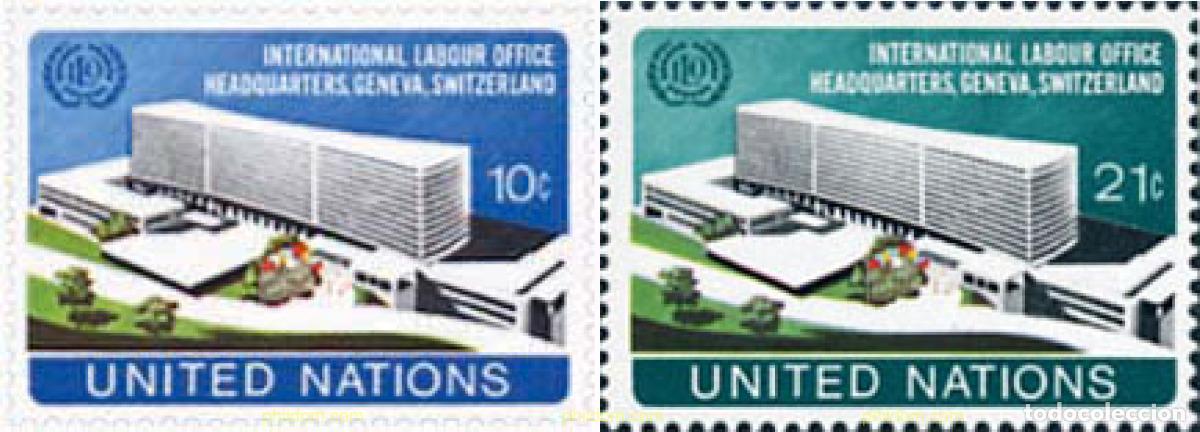 Briefmarken: 141273 MNH NACIONES UNIDAS. Nueva York 1974 NUEVA SEDE DE LA OFICINA INTERNACIONAL DE TRABAJO EN GI