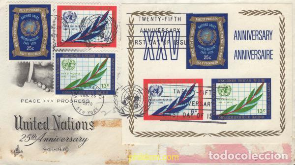 Briefmarken: 643534 MNH NACIONES UNIDAS. Nueva York 1970 25 ANIVERSARIO DE LAS NACIONES UNIDAS