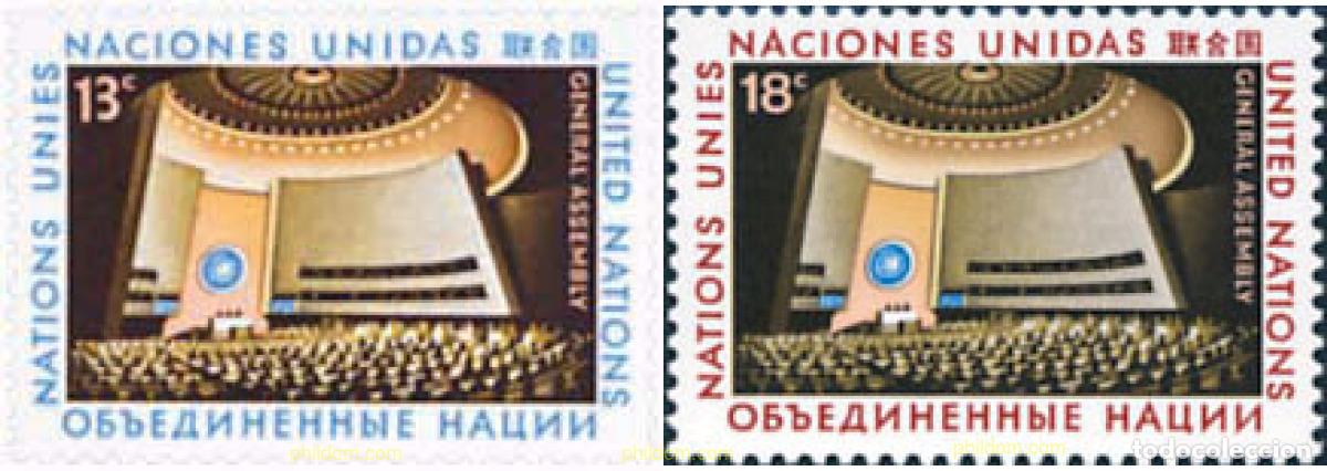 Sellos: 141298 MNH NACIONES UNIDAS. Nueva York 1978 ASAMBLEA GENERAL DE LAS NACIONES UNIDAS