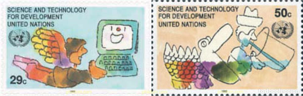 Sellos: 141319 MNH NACIONES UNIDAS. Nueva York 1992 CIENCIA Y TECNICA AL SERVICIO DEL DESARROLLO