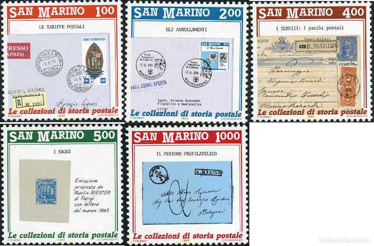 Sellos: 141306 MNH SAN MARINO 1989 PROMOCION DE LA FILATELIA