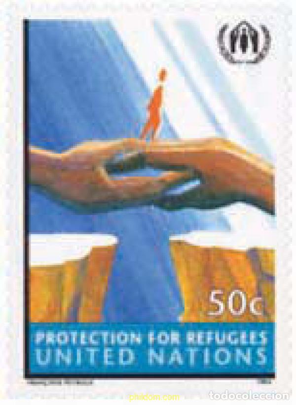 Sellos: 141349 HINGED NACIONES UNIDAS. Nueva York 1994 PROTECCION DE LOS REFUGIADOS