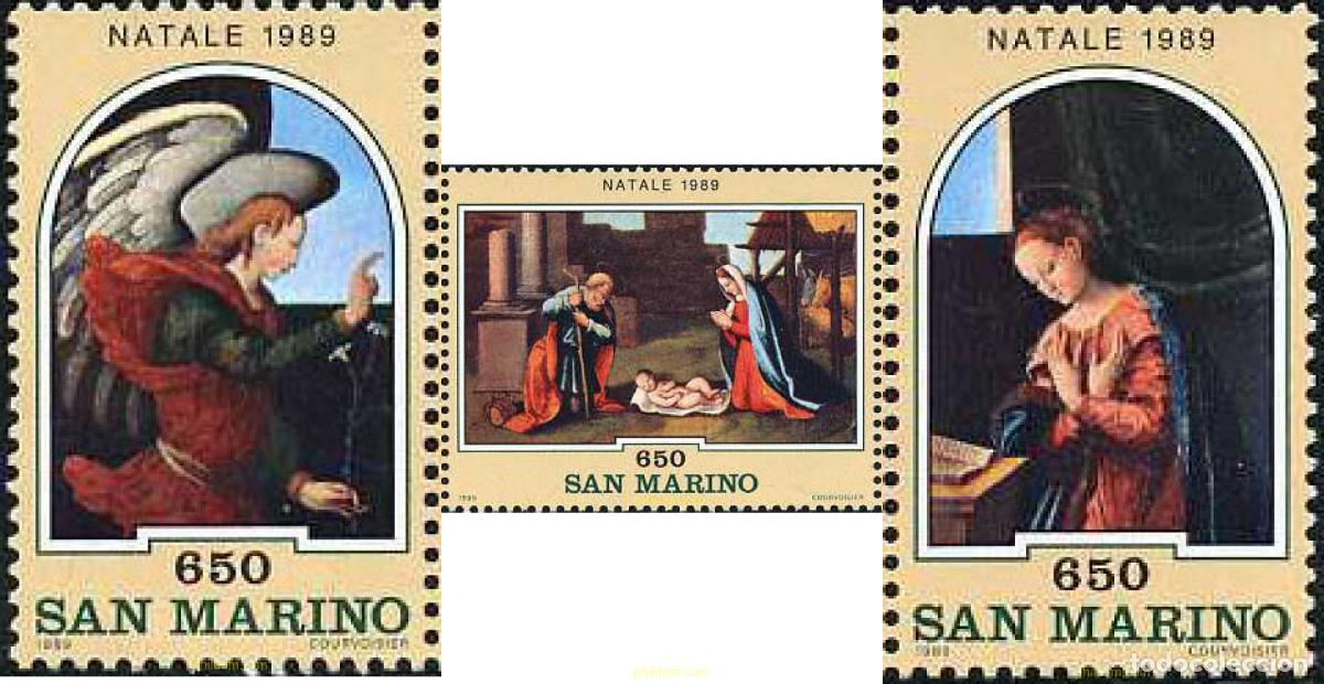 Timbres: 141327 MNH SAN MARINO 1989 NAVIDAD