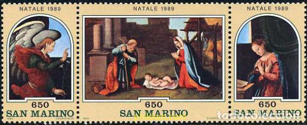 Sellos: 141328 MNH SAN MARINO 1989 NAVIDAD