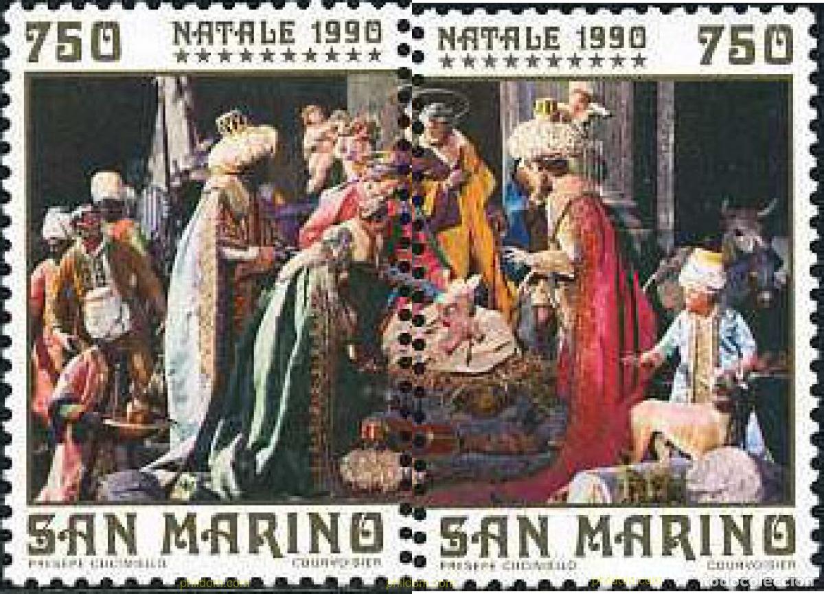 Sellos: 141381 MNH SAN MARINO 1990 NAVIDAD