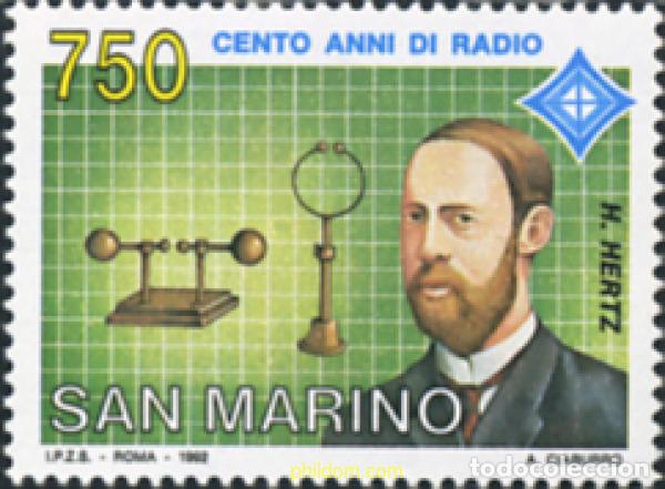 Sellos: 141436 MNH SAN MARINO 1992 100 A&Ntilde;OS DE RADIO