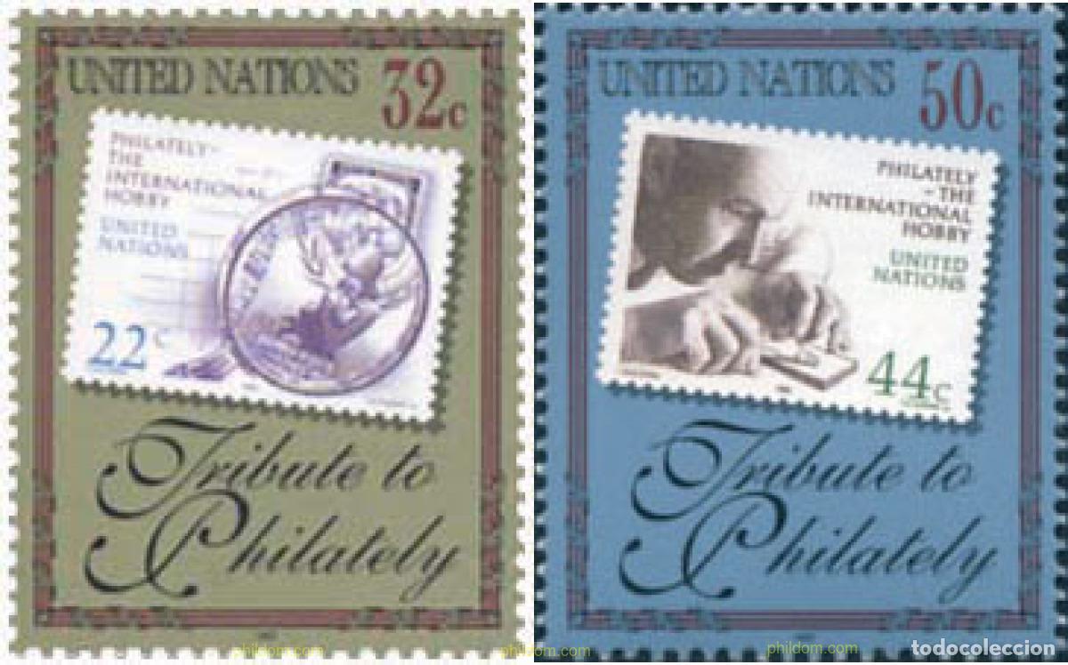 Sellos: 141379 MNH NACIONES UNIDAS. Nueva York 1997 HOMENAJE A LA FILATELIA