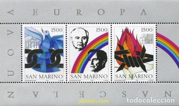 Sellos: 141423 MNH SAN MARINO 1991 NACIMIENTO DE LA NUEVA EUROPA