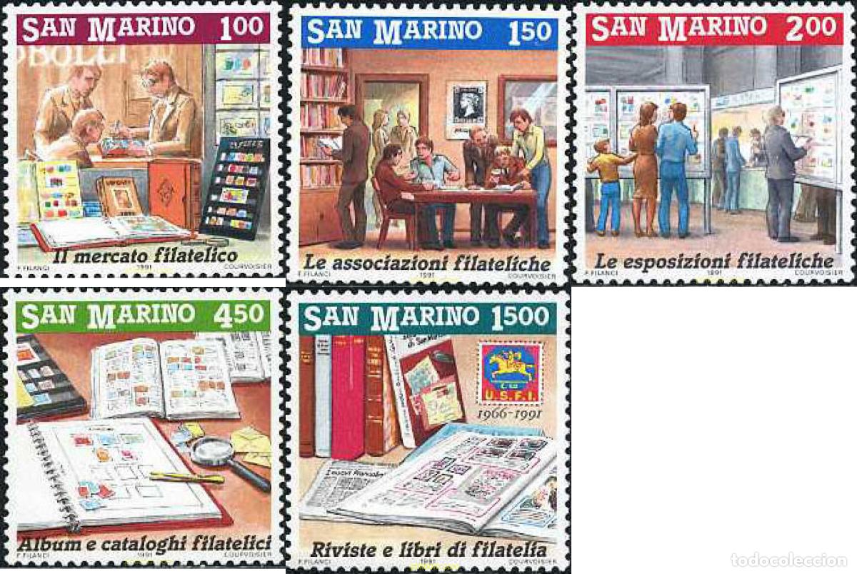 Sellos: 141412 MNH SAN MARINO 1991 PROMOCION DE LA FILATELIA