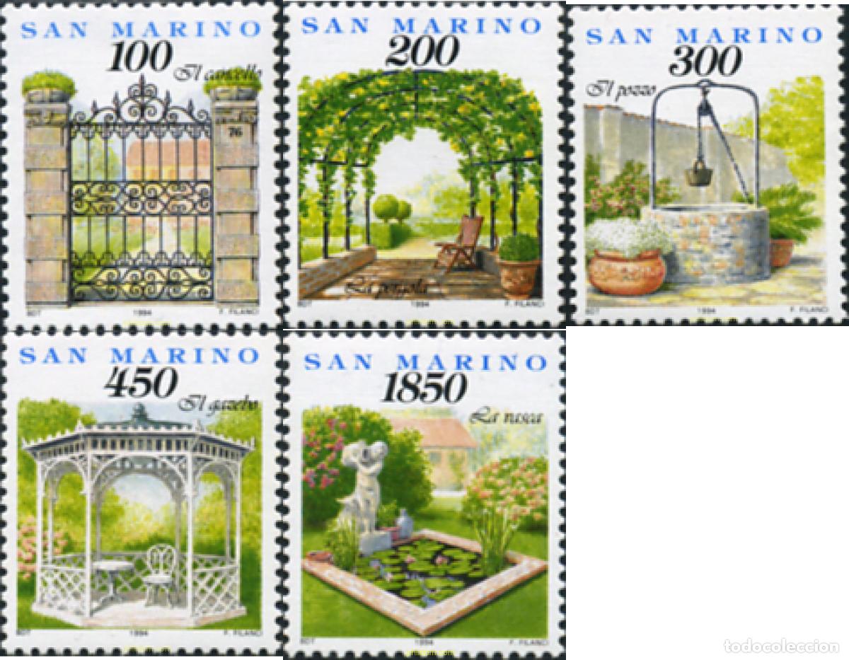 Sellos: 141447 MNH SAN MARINO 1994 COSAS Y GESTOS DE CADA DIA. DECORACION DE JARDINES