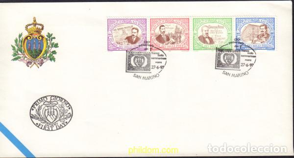 Sellos: 445590 MNH SAN MARINO 1997 120 ANIVERSARIO DEL PRIMER SELLO DE SAN MARINO