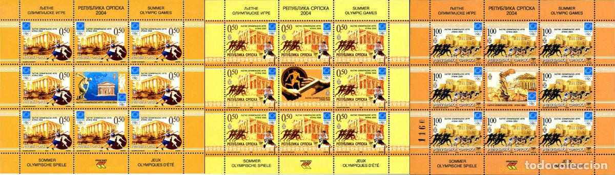 Sellos: 301342 MNH BOSNIA-HERZEGOVINA. Adm Serbia 2004 28 JUEGOS OLIMPICOS DE VERANO ATENAS 2004