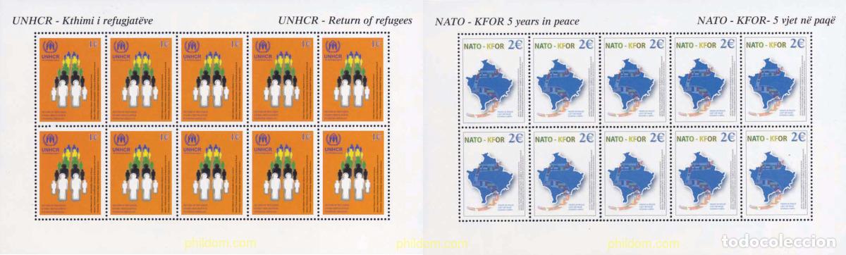 Francobolli: 142184 MNH NACIONES UNIDAS. Kosovo 2004 5 A&Ntilde;OS EN PAZ EN KOSOVO